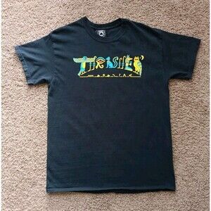 Thrasher T-Shirt Men's Size Small Black Short Sleeve